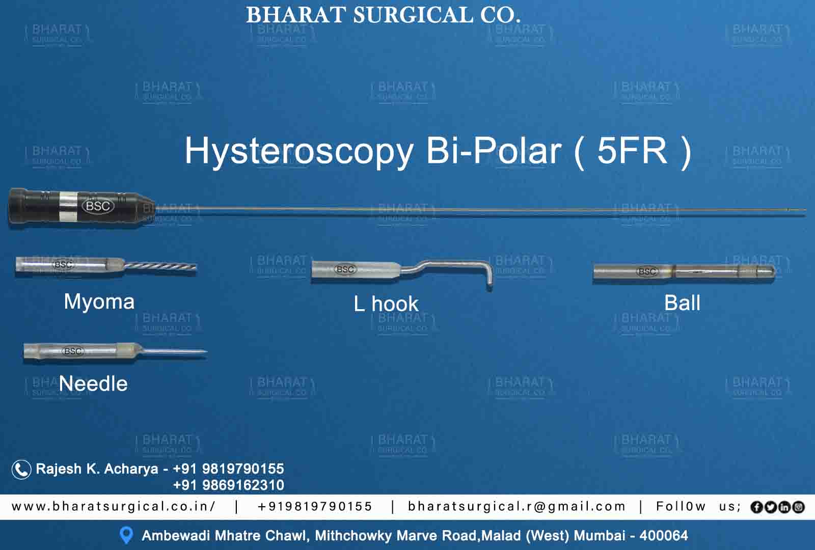 Hysteroscopy Bipolar Electrodes  Manufacturers, Suppliers, Importers, Dealers in Mumbai India