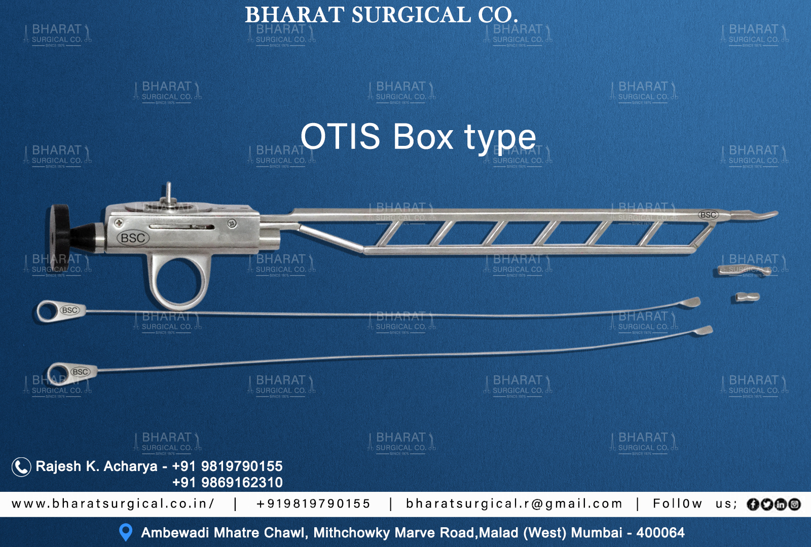 Otis Urethrotome  Manufacturers, Suppliers, Importers, Dealers in Mumbai India