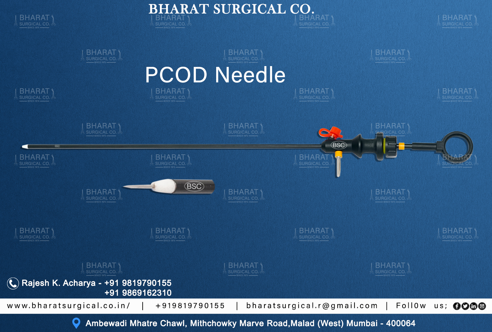 PCOD Needle manufacturers, suppliers and exporters 