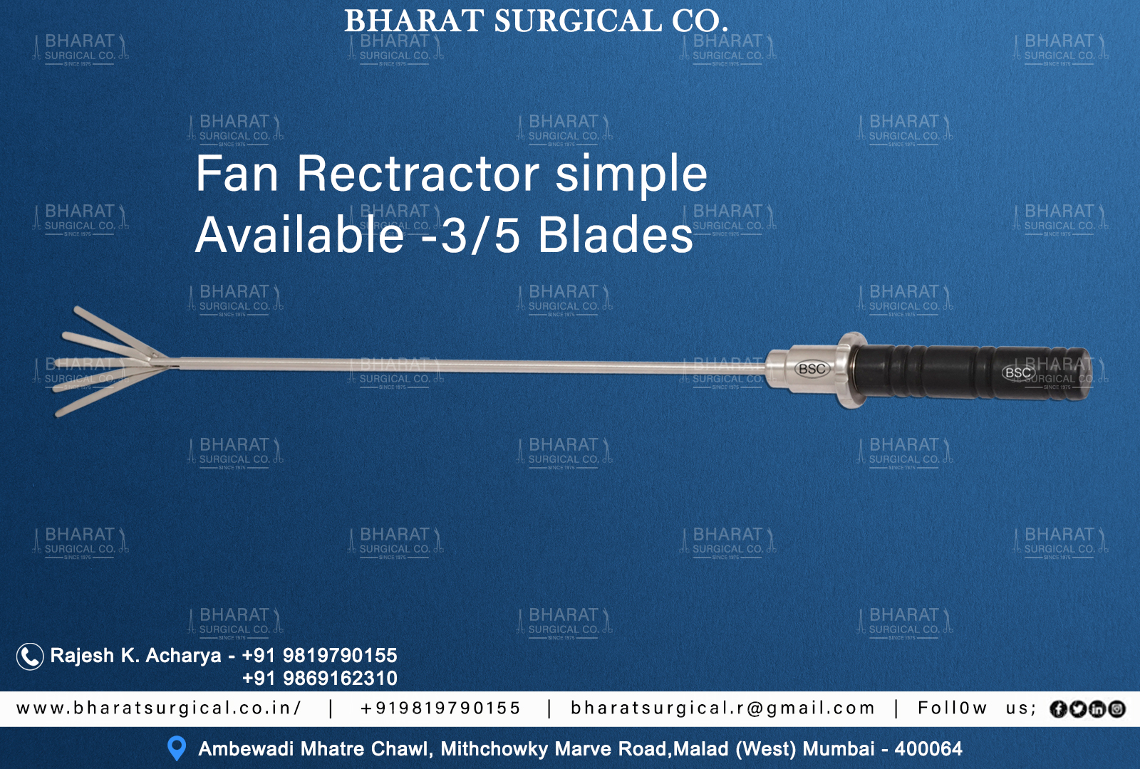 Simple Fan Retractor Manufacturers  suppliers and Exporters 
