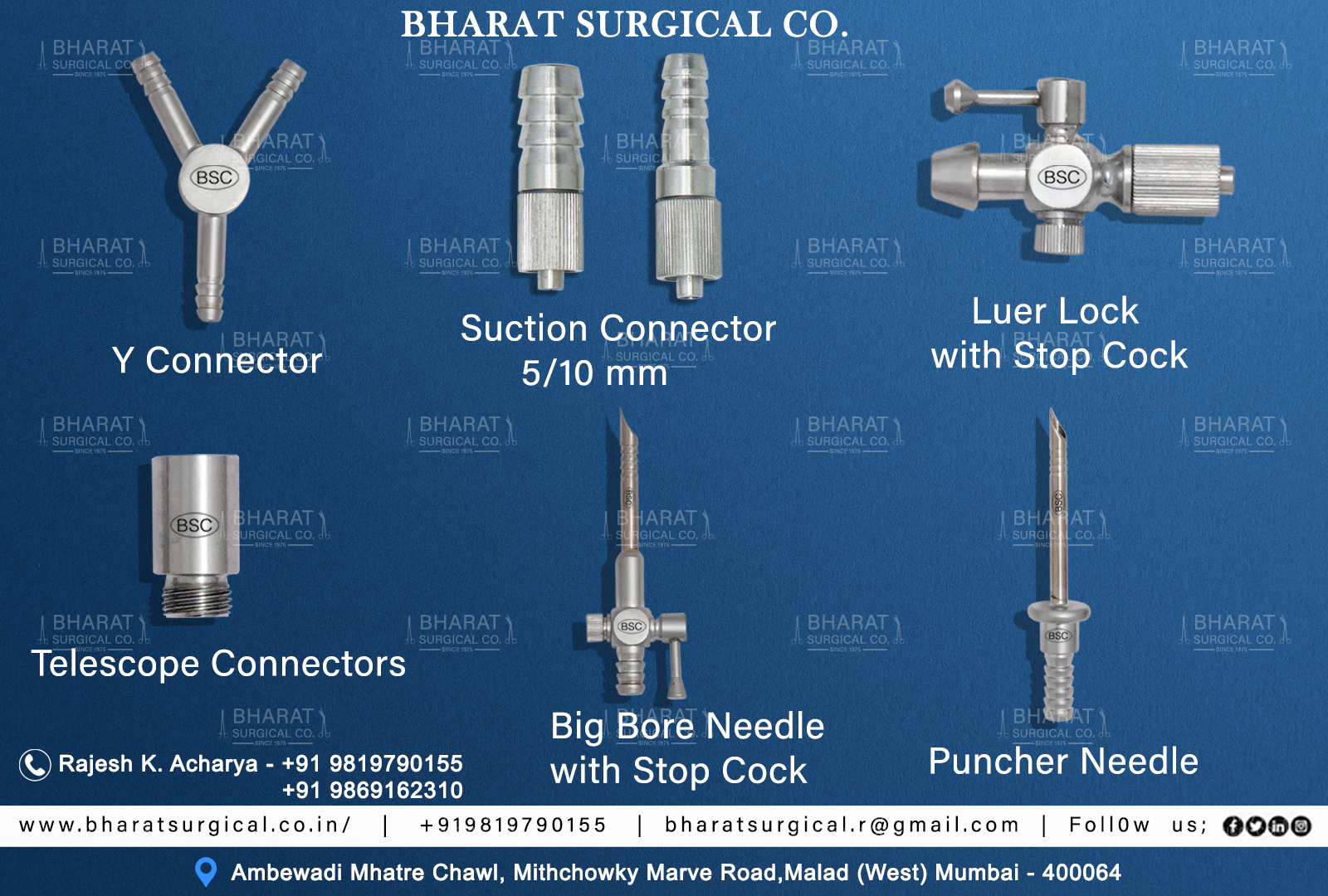 Urology Connectors  manufacturers, suppliers and exporters 