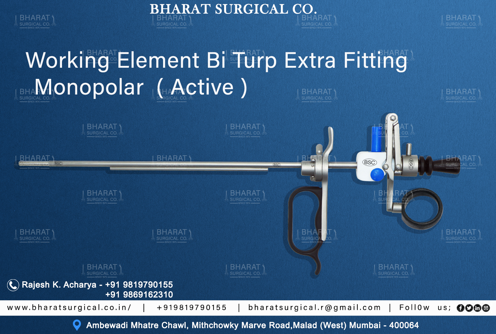 Working Element Bi TURP Extra Fitting Monopolar Active 