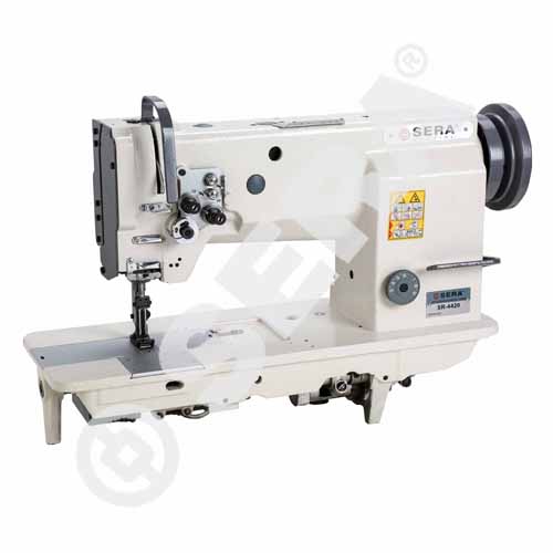 (Model: SR-4420) Double Needle Unison Feed Lockstitch Machine With Verticle Large Hook