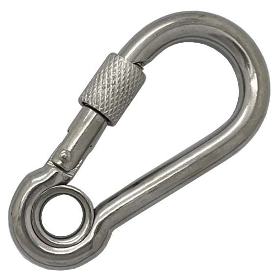 CARABINER CLIP, SNAP HOOK WITH LOCK