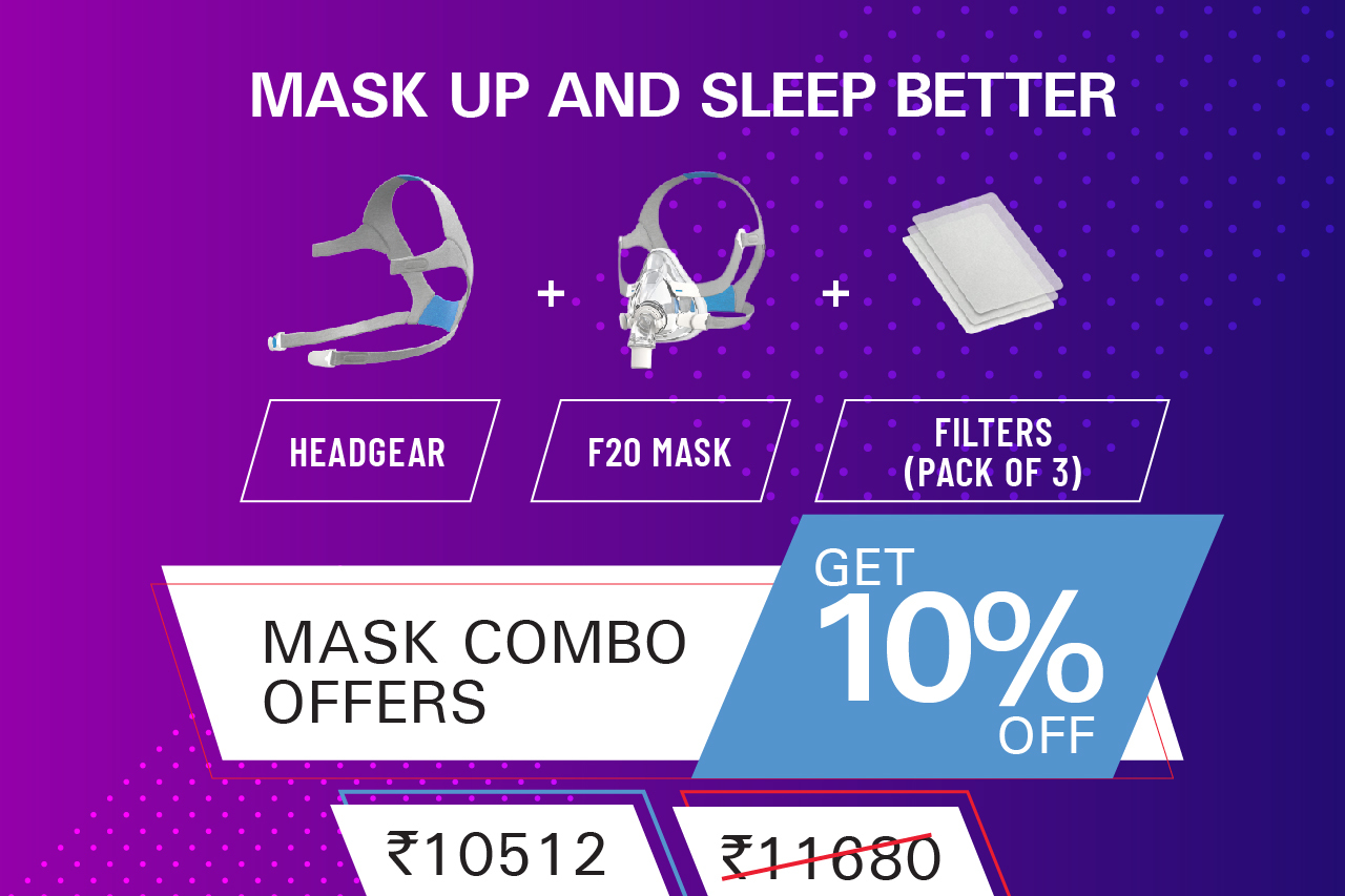 F20 Mask (1) + Headgears (1) + Filters pack of 3