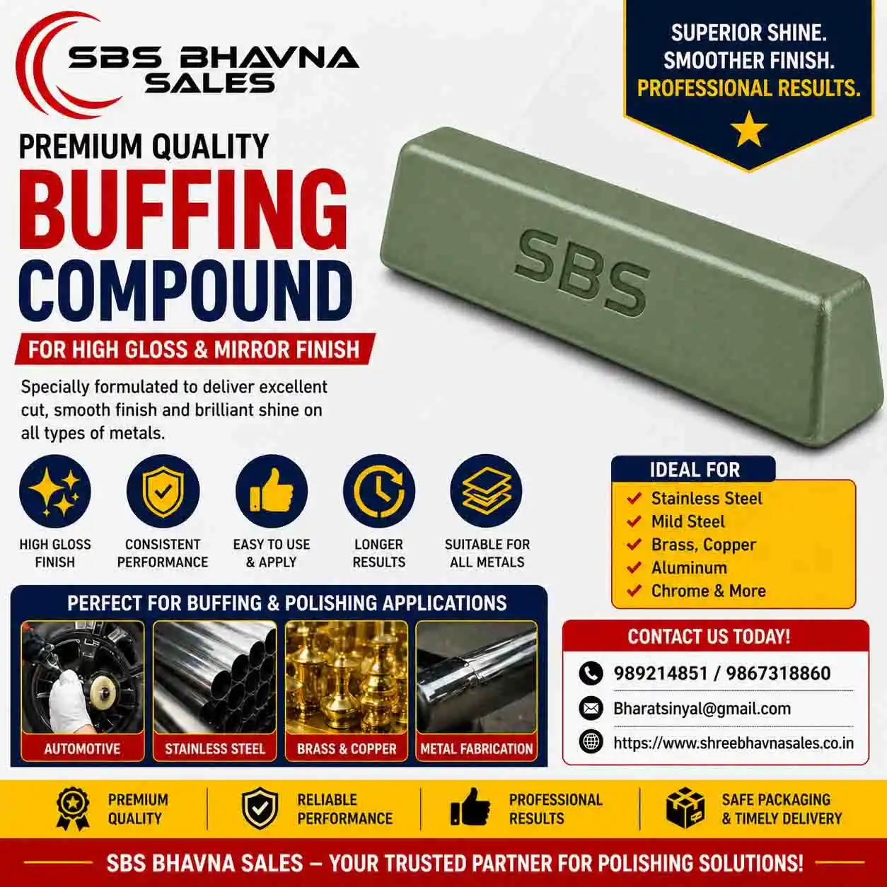 Buffing Compound Manufacturers, Suppliers in Mumbai India