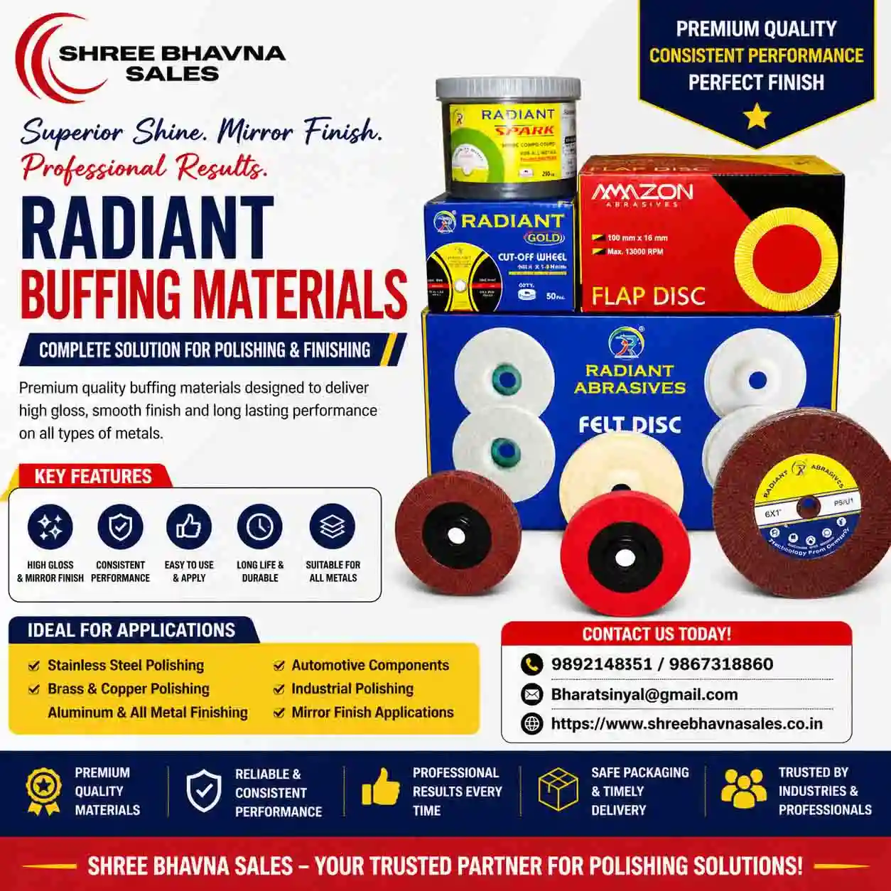 Buffing Materials Service Provider in Mumbai