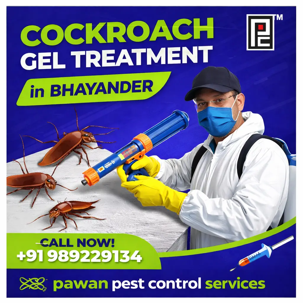 Cockroach Gel Treatment Bhayander | Pawan Pest