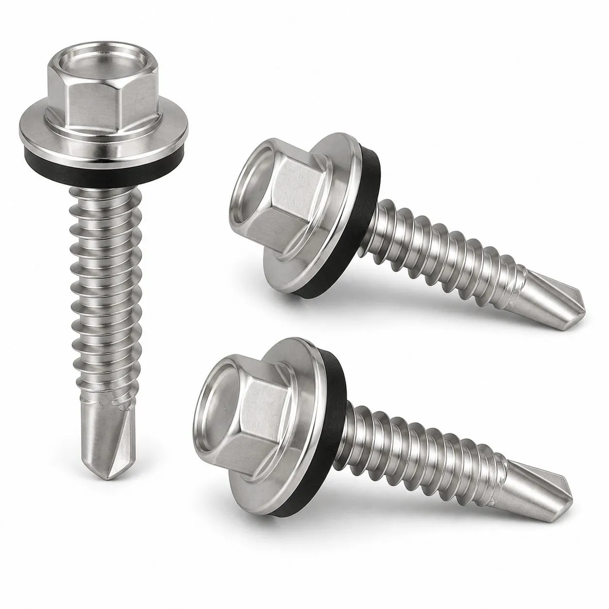 Stainless Steel Hex Head Self Drilling Screw With EPDM Washer Suppliers in Mumbai India