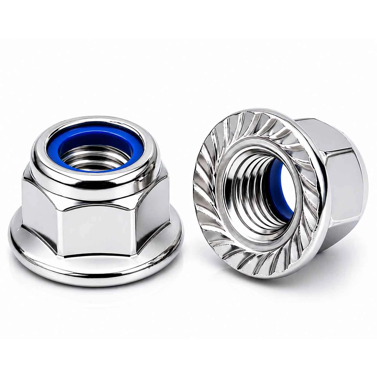 Stainless Steel Nylock With Flange Nut Manufacturers in Mumbai India