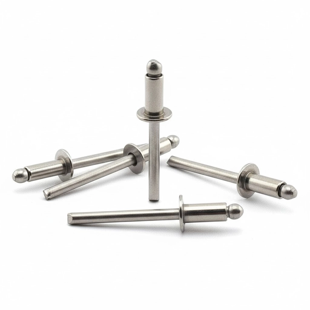 Stainless Steel Open Type Dome Head Blind Rivet Manufacturers, Suppliers in Mumbai India