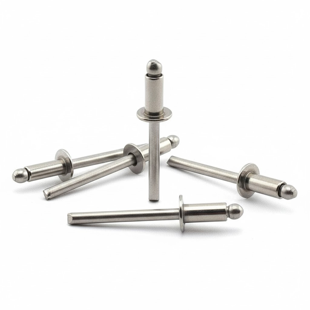 Stainless Steel Open Type Dome Head Blind Rivet Suppliers in Mumbai India