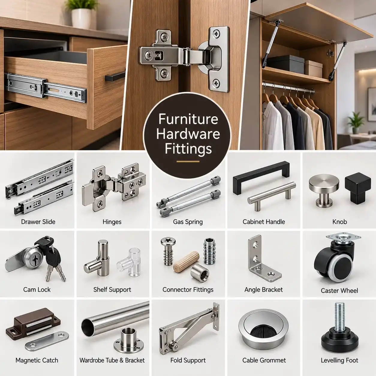 Furniture Hardware Fittings Manufacturers, Suppliers & Exporters in Mumbai India