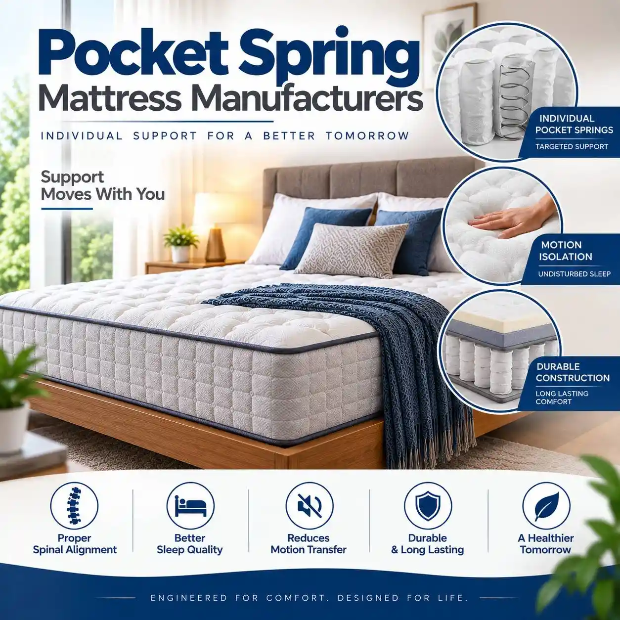 Pocket  Spring Mattress Manufacturers