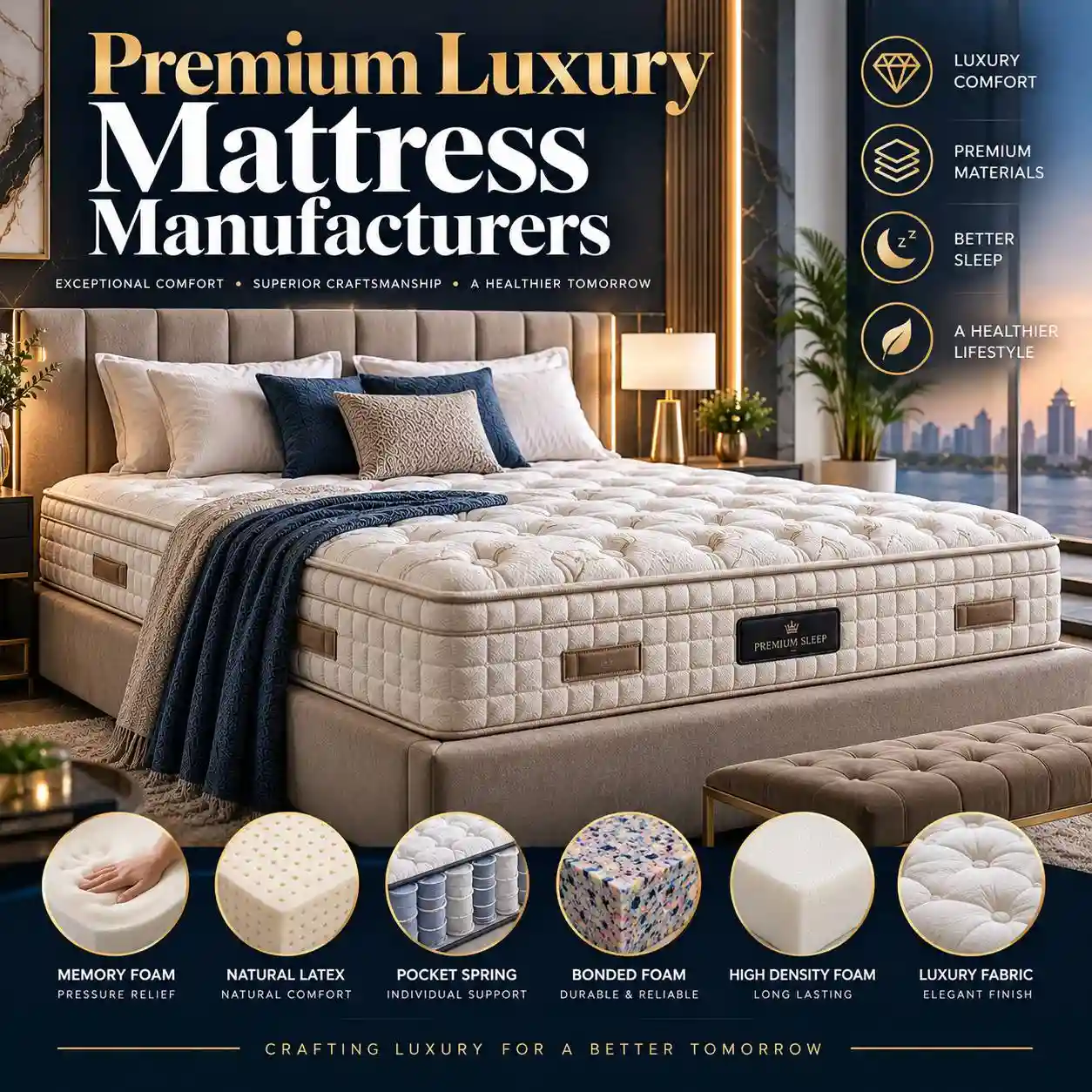 Premium Luxury Mattress Manufacturers